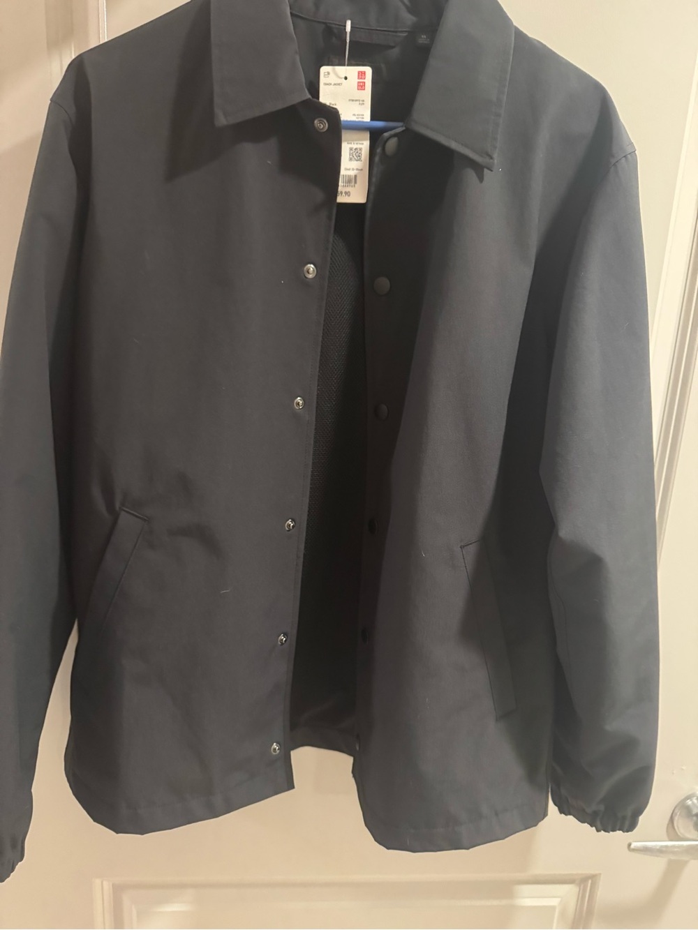 Uniqlo Black Windbreaker Coach Jacket - Men's XS